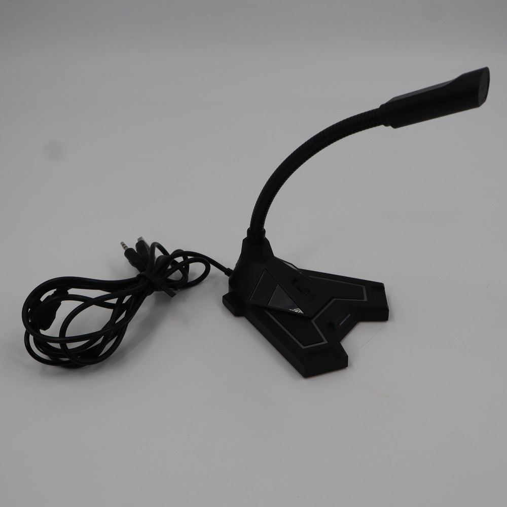 Monster Gaming Mic with RGB 2MNGA0718B Black Desktop Gooseneck Microphone